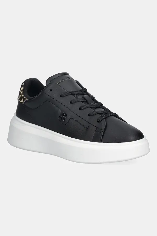 Tommy Hilfiger Kožne tenisice Tommy Hilfiger ANIMAL PRINT PLATFORM SNEAKER