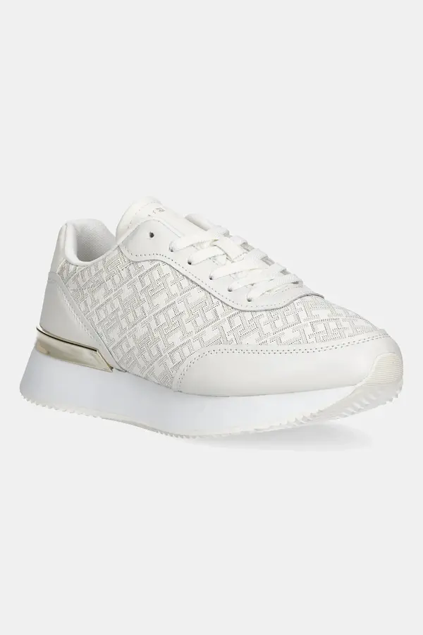 Tommy Hilfiger Kožne tenisice Tommy Hilfiger CHIC MONOGRAM RUNNER