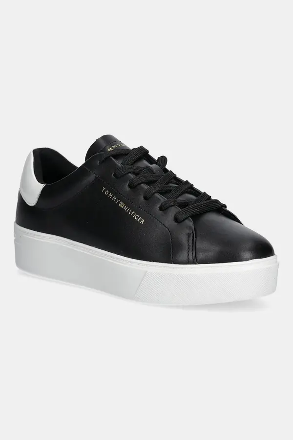 Tommy Hilfiger Kožne tenisice Tommy Hilfiger CHIC PLATFORM CUPSOLE PATENT