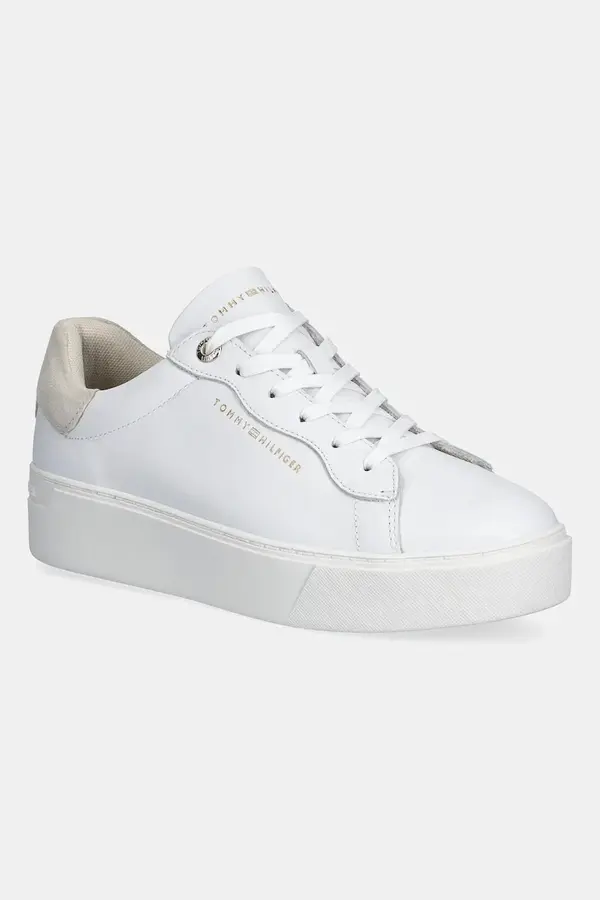 Tommy Hilfiger Kožne tenisice Tommy Hilfiger CHIC PLATFORM CUPSOLE SNEAKER