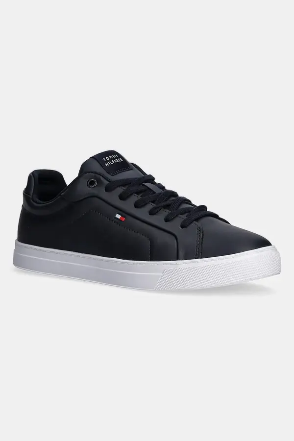 Tommy Hilfiger Kožne tenisice Tommy Hilfiger ICON COURT LTH FLAG ESS