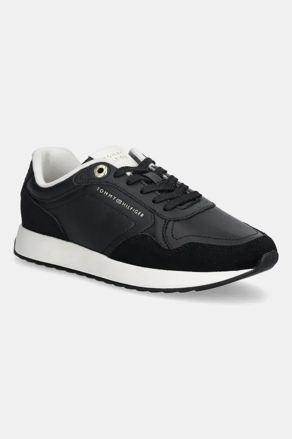 Tommy Hilfiger Kožne tenisice Tommy Hilfiger MONOGRAM MIX MATERIAL RUNNER