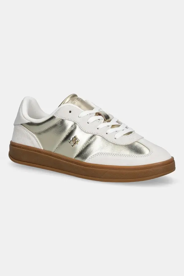Tommy Hilfiger Kožne tenisice Tommy Hilfiger MU JACKIE METALLIC