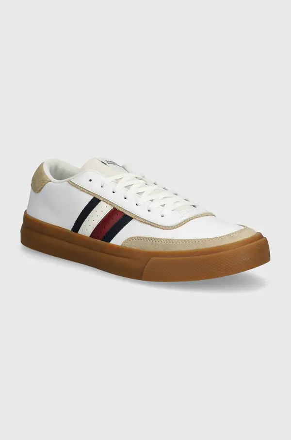 Tommy Hilfiger Kožne tenisice Tommy Hilfiger TH CUPSET 1A2 LTH MIX
