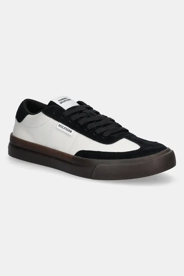 Tommy Hilfiger Kožne tenisice Tommy Hilfiger TH CUPSET SUMMER LTH