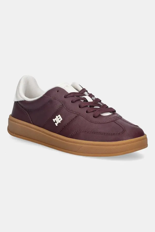 Tommy Hilfiger Kožne tenisice Tommy Hilfiger TH HERITAGE SNEAKER SHINY