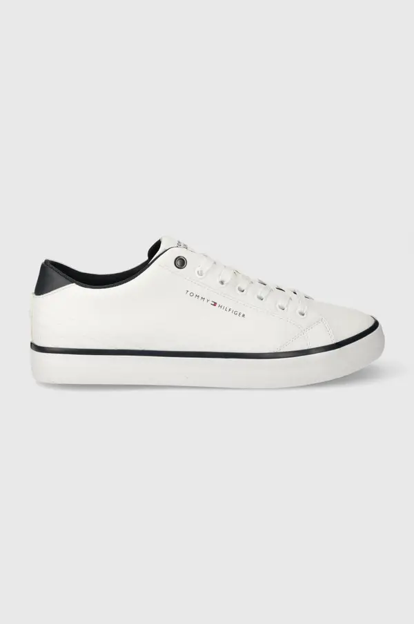 Tommy Hilfiger Kožne tenisice Tommy Hilfiger TH HI VULC CORE LOW LEATHER ESS