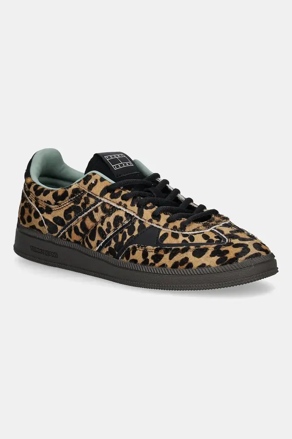 Tommy Jeans Kožne tenisice Tommy Jeans THE GREENWICH EDGE LEOPARD