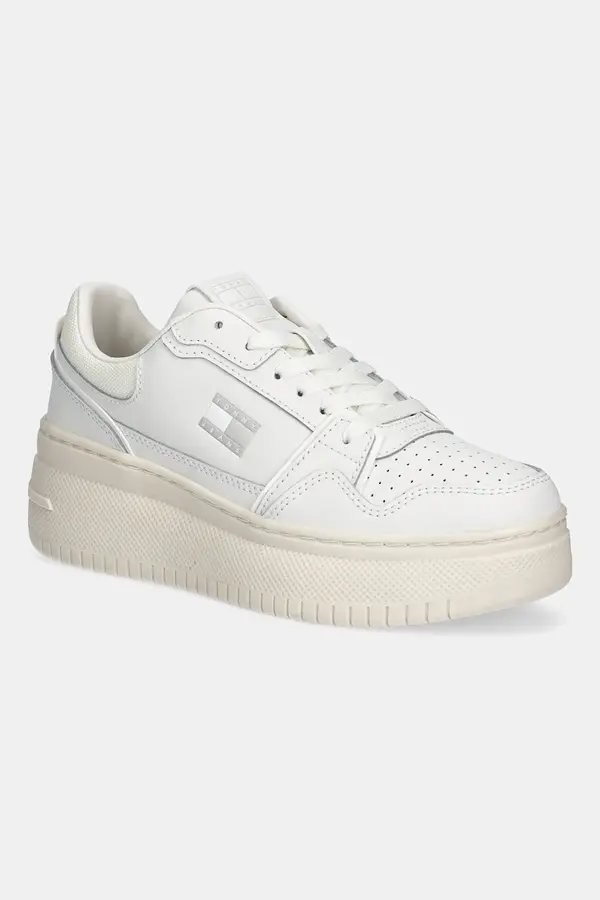 Tommy Jeans Kožne tenisice Tommy Jeans TJW RETRO BASKET FLATFORM