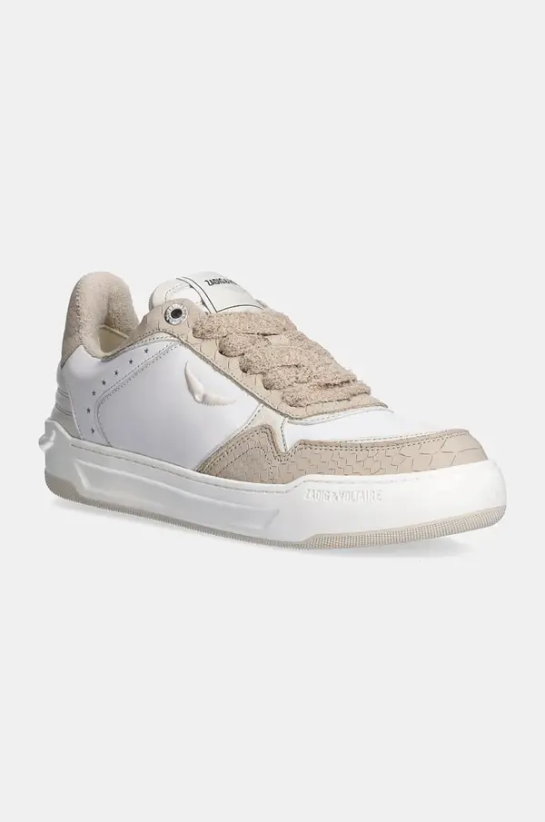 Zadig & Voltaire Kožne tenisice ZADIG&VOLTAIRE Wings boja: bijela, SWSN00523