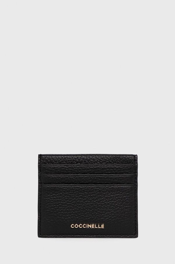 Coccinelle Kožni etui za kartice Coccinelle boja: crna