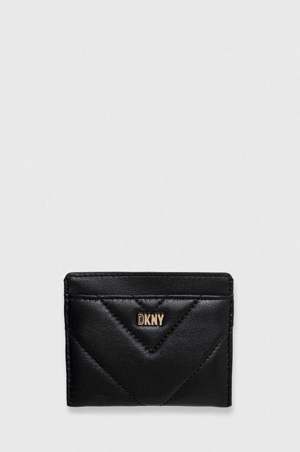 DKNY Kožni etui za kartice Dkny boja: crna