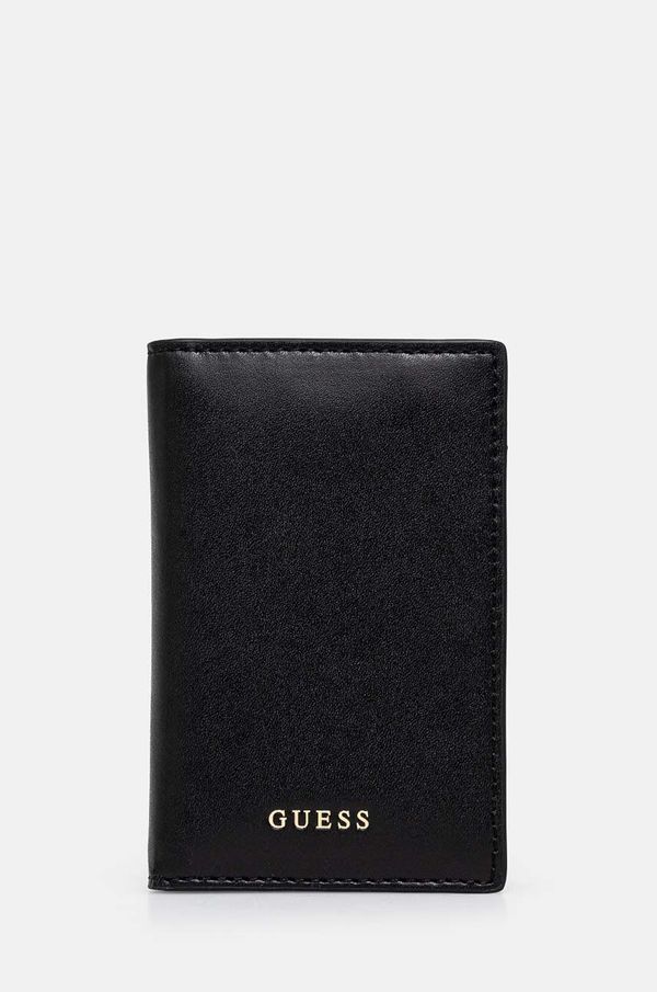 Guess Kožni etui za kartice Guess boja: crna, RW1654 P4301