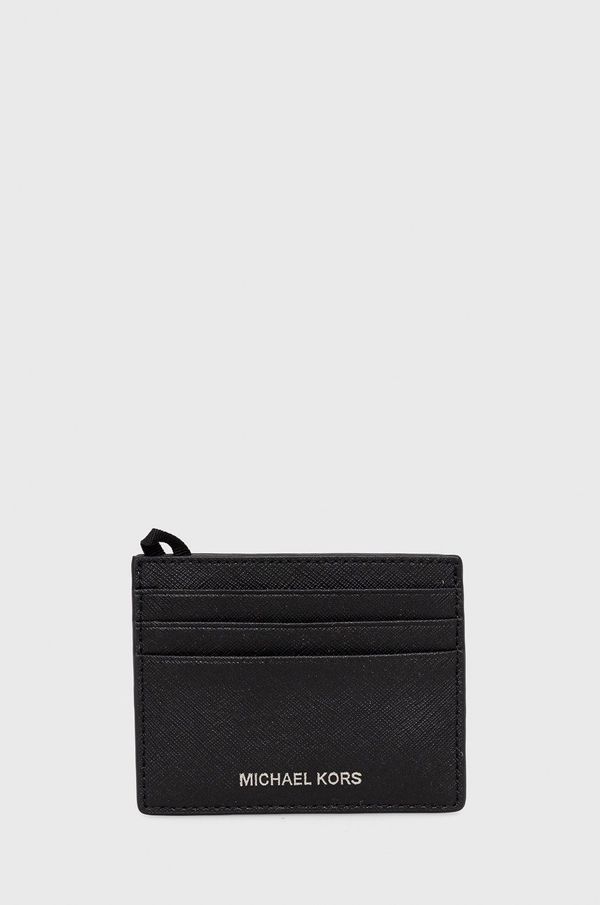 Michael Kors Kožni etui za kartice Michael Kors za muškarce, boja: crna