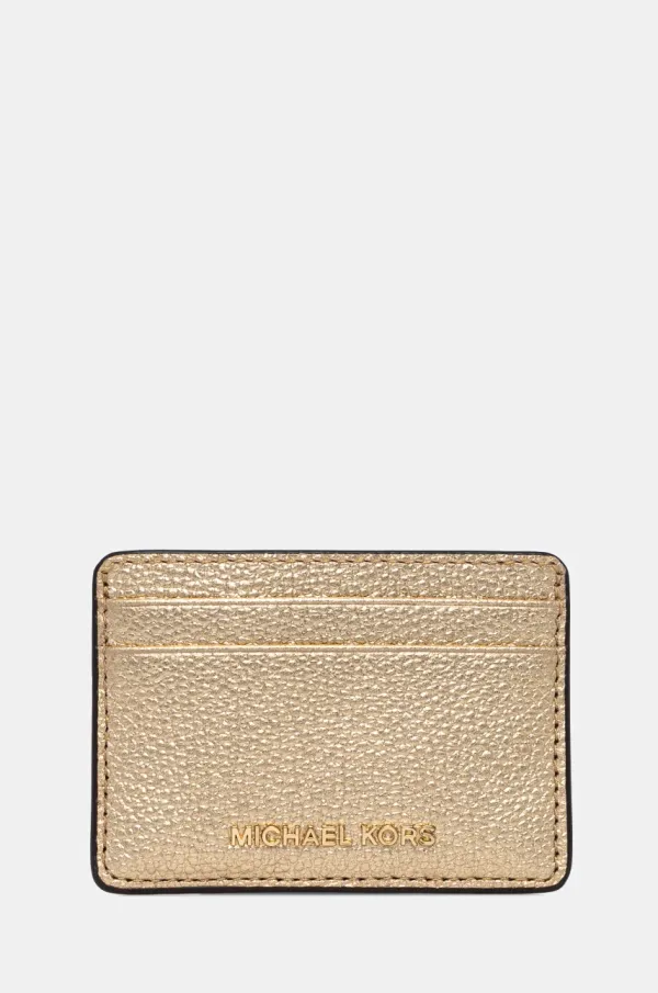 MICHAEL Michael Kors Kožni etui za kartice MICHAEL Michael Kors boja: zlatna, 32H9TJ6D1L