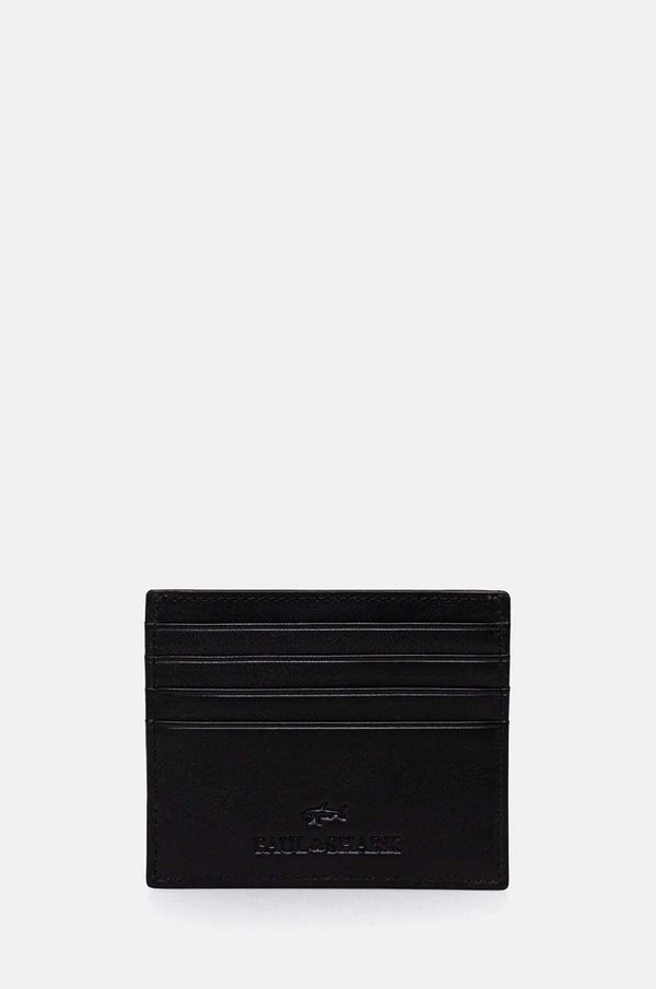 Paul&Shark Kožni etui za kartice Paul&Shark boja: crna, 14318116