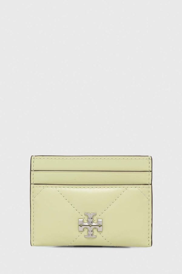 Tory Burch Kožni etui za kartice Tory Burch boja: zelena