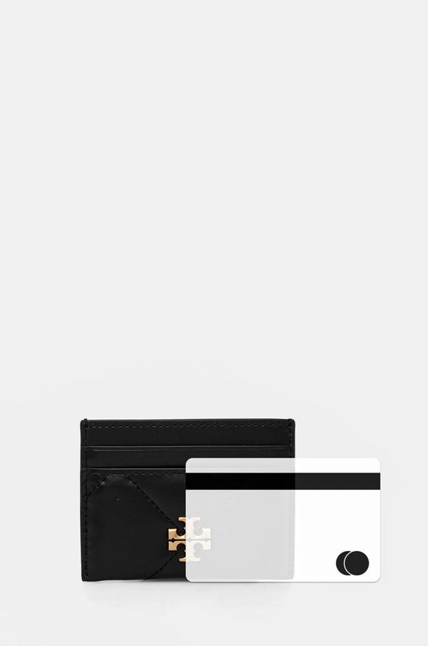 Tory Burch Kožni etui za kartice Tory Burch Kira boja: crna, 154993.001