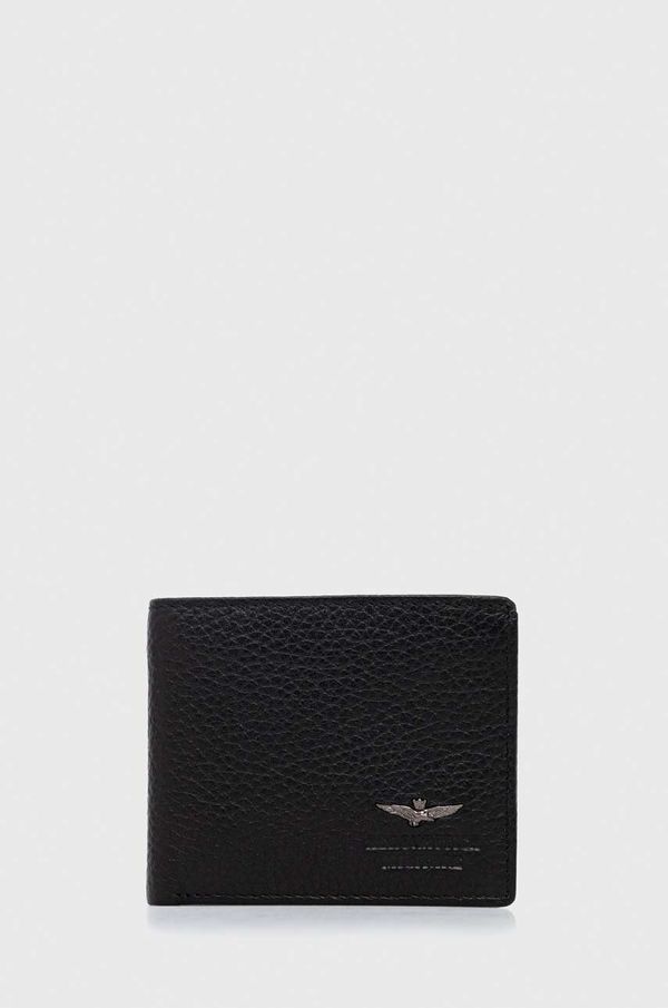 Aeronautica Militare Kožni novčanik Aeronautica Militare za muškarce, boja: crna