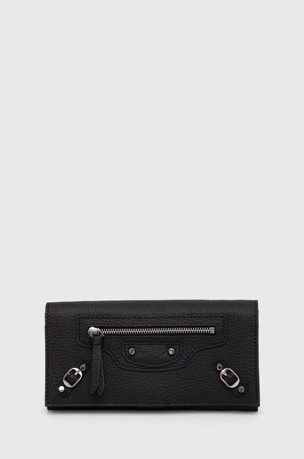 Answear Lab Kožni novčanik Answear Lab za žene, boja: crna