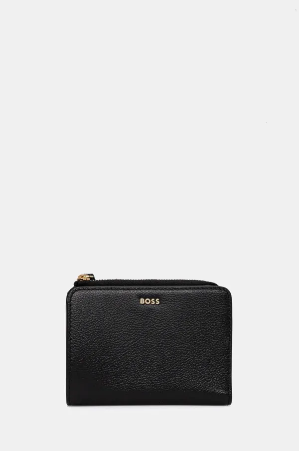 BOSS Kožni novčanik BOSS za žene, boja: crna, 50536382