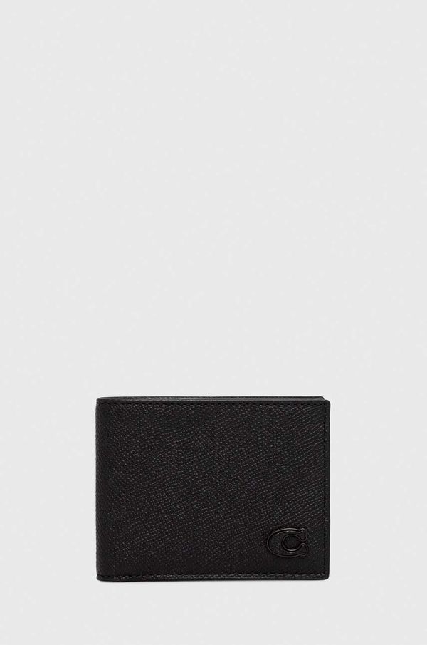 Coach Kožni novčanik Coach za muškarce, boja: crna