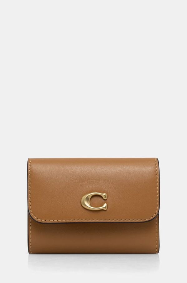 Coach Kožni novčanik Coach za žene, boja: bež, CZ111