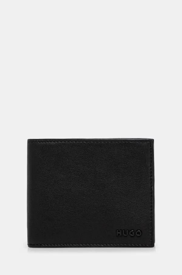 HUGO Kožni novčanik HUGO za muškarce, boja: crna, 50536058