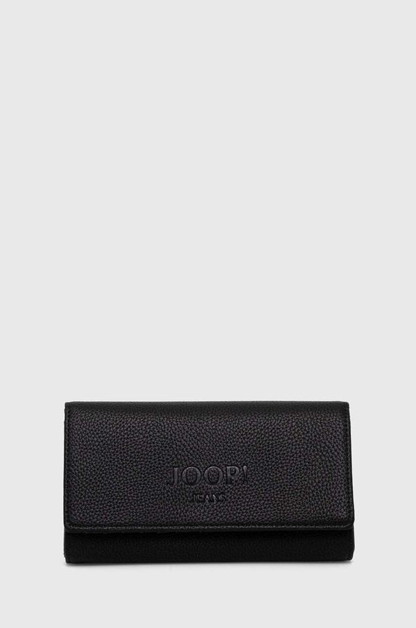 Joop! Kožni novčanik Joop! za žene, boja: crna