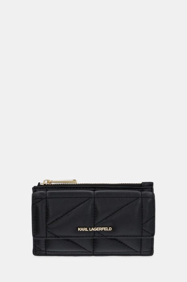 Karl Lagerfeld Kožni novčanik Karl Lagerfeld za žene, boja: crna, A1W32062