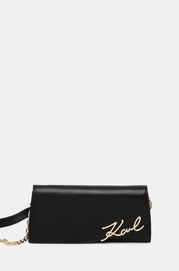 Karl Lagerfeld Kožni novčanik Karl Lagerfeld za žene, boja: crna, A1W32068