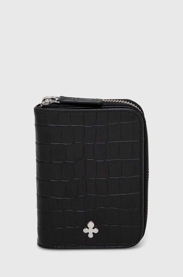 Lilou Kožni novčanik Lilou za žene, boja: crna