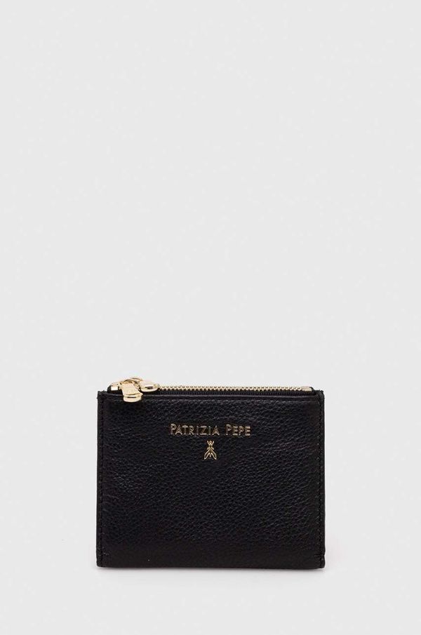 Patrizia Pepe Kožni novčanik Patrizia Pepe za žene, boja: crna