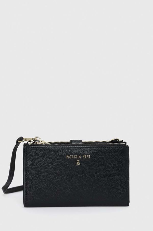 Patrizia Pepe kožni novčanik Patrizia Pepe za žene, boja: crna
