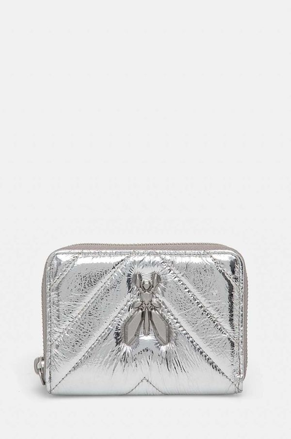 Patrizia Pepe Kožni novčanik Patrizia Pepe za žene, boja: srebrna, 8Q0019 L112