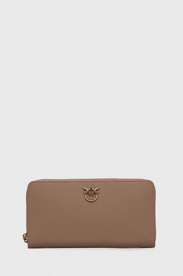 Pinko Kožni novčanik Pinko za žene, boja: smeđa, 100250 A0F1
