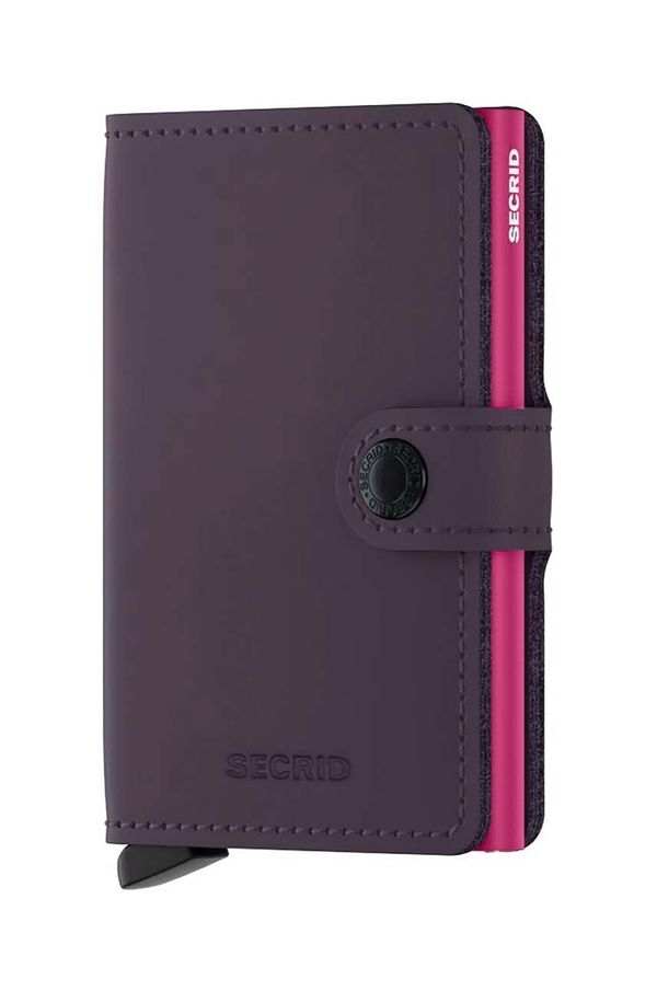 Secrid Kožni novčanik Secrid Miniwallet Matte Dark Purple-Fuchsia boja: ljubičasta