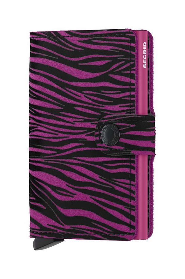 Secrid Kožni novčanik Secrid Miniwallet Zebra Fuchsia boja: ružičasta