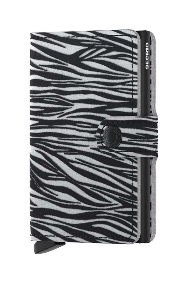 Secrid Kožni novčanik Secrid Miniwallet Zebra Light Grey boja: siva