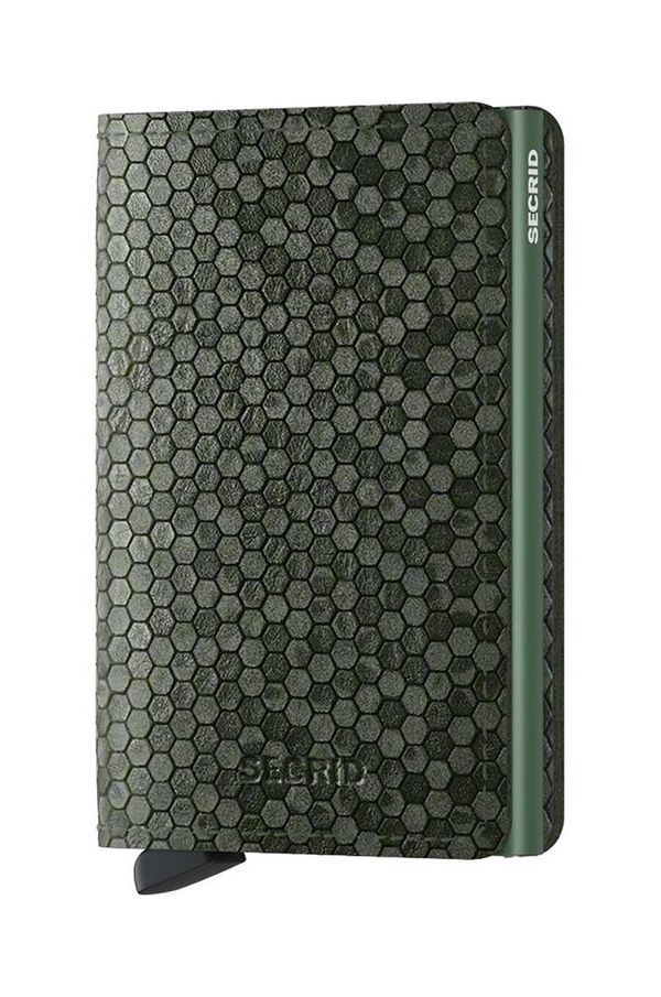 Secrid Kožni novčanik Secrid Slimwallet Hexagon Green boja: zelena