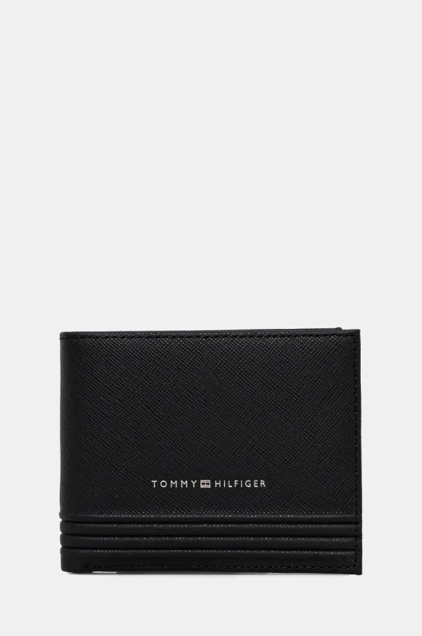 Tommy Hilfiger Kožni novčanik Tommy Hilfiger za muškarce, boja: crna, AM0AM13258