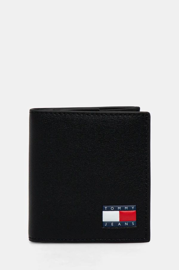 Tommy Jeans Kožni novčanik Tommy Jeans za muškarce, boja: crna, AM0AM12923