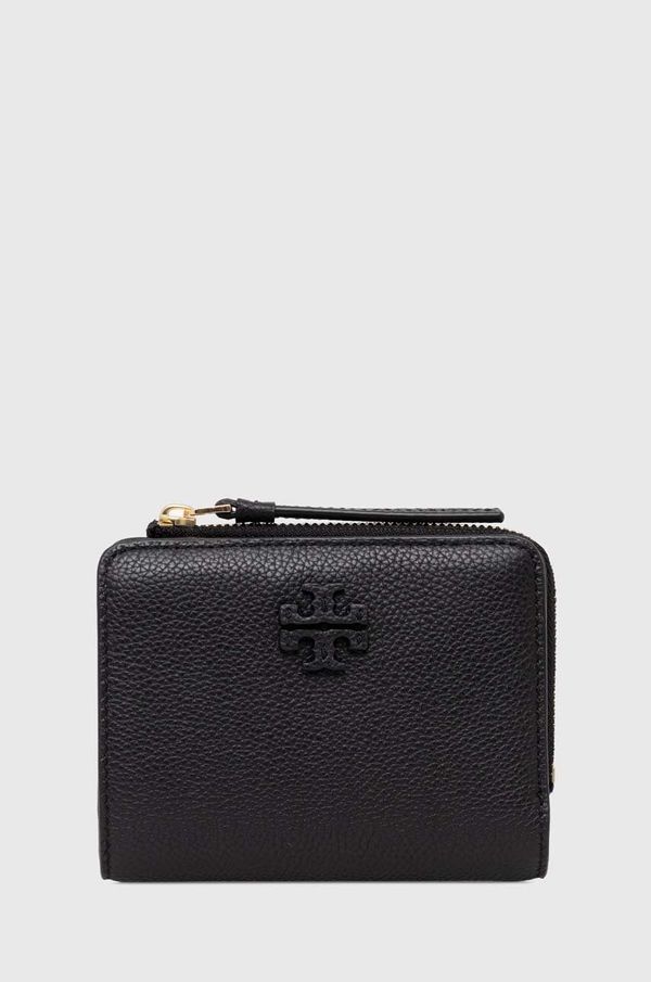 Tory Burch Kožni novčanik Tory Burch McGraw Bi-Fold za žene, boja: crna, 158904.001