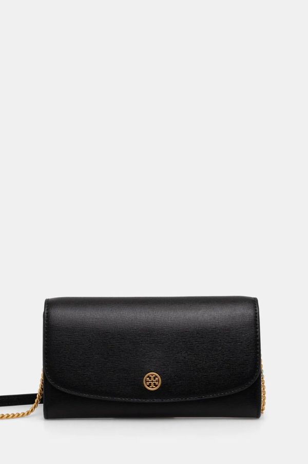 Tory Burch Kožni novčanik Tory Burch Robinson za žene, boja: crna, 137152.001