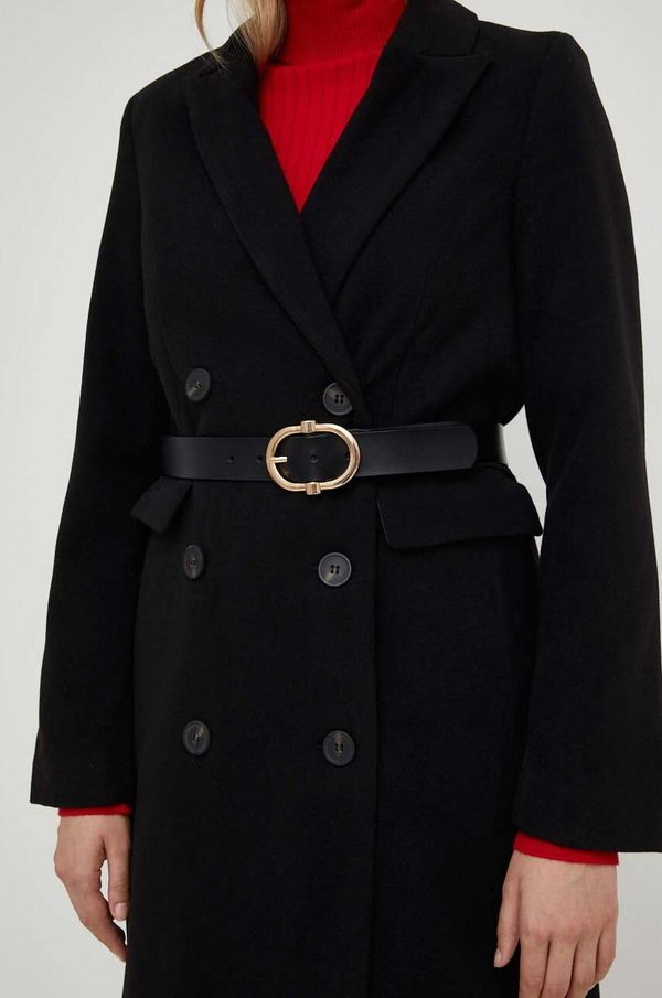 Answear Lab Kožni remen Answear Lab za žene, boja: crna