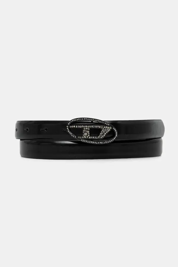 Diesel Kožni remen Diesel OVAL D LOGO B-1DR STRASS 20