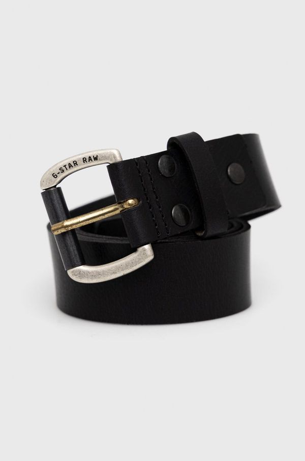 G-Star Raw Kožni remen G-Star Raw za muškarce, boja: crna