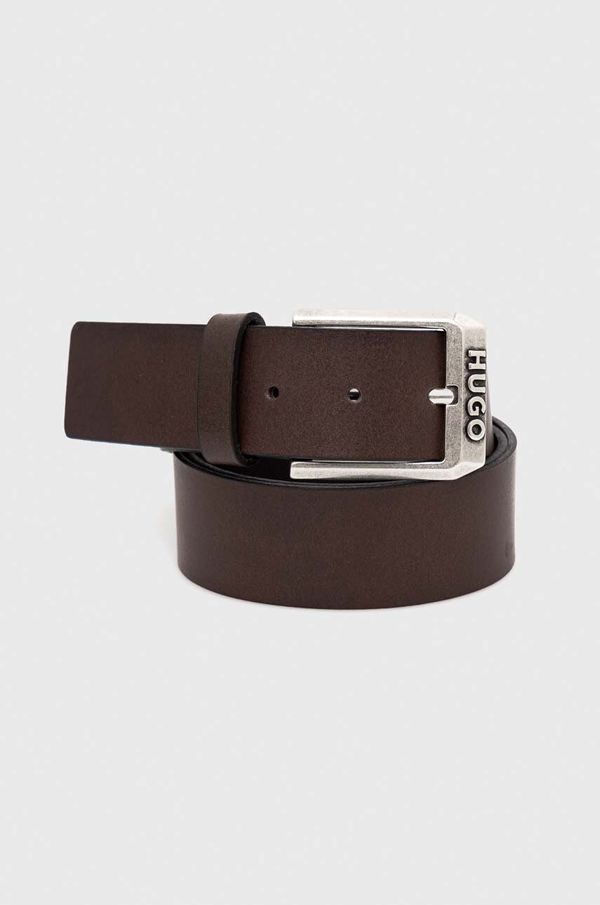 HUGO Kožni remen HUGO za muškarce, boja: smeđa