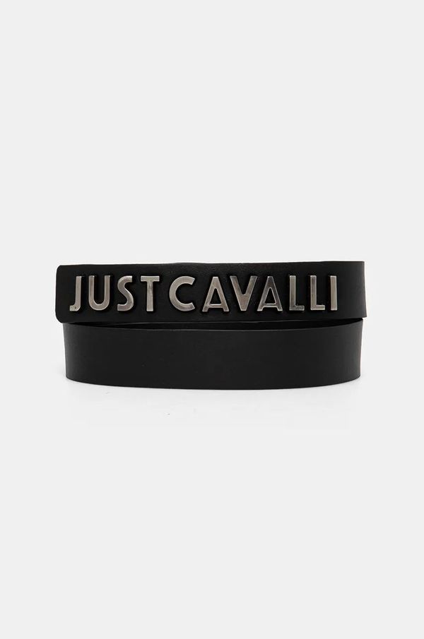 Just Cavalli Kožni remen Just Cavalli za muškarce, boja: crna, 77QA6F10 ZP296