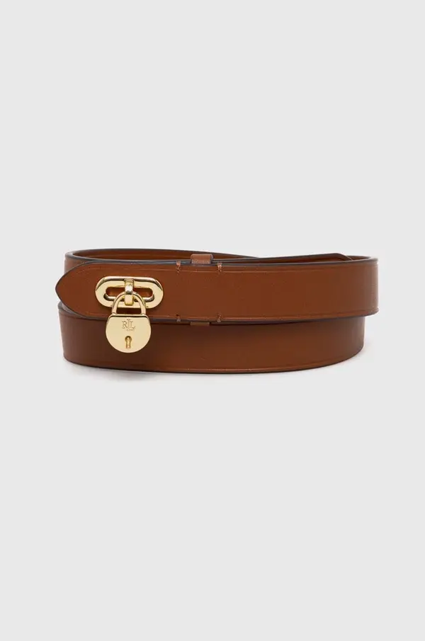 Lauren Ralph Lauren Kožni remen Lauren Ralph Lauren za žene, boja: bež, 412920812
